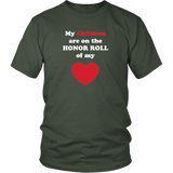 My Children are the HONOR ROLL of my HEART - Unisex - On Dark - Front