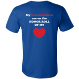 My Grandchildren are on the HONOR of my HEART - Mens - On Dark - BACK