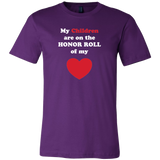 My Children are on the HONOR ROLL of my HEART - Mens - On Dark - Front