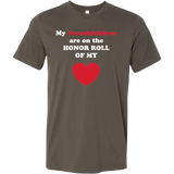 My Grandchildren are on the HONOR ROLL of my HEART - Mens - On Dark - Front