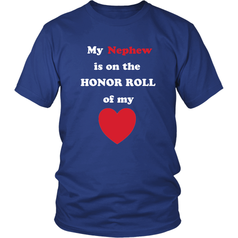 My Niece is on the Honor Roll of My Heart - Unisex - On Dark- Front