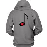 LOVE Music - Hoodie - On Light - BACK