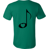 Loves Music with Clear Heart - Mens - On Light - BACK
