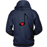 LOVE Music - Hoodie - On Light - BACK