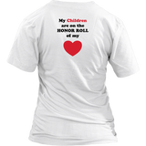 My Children are on the HONOR ROLL of my HEART - Women V-neck - On Light