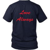 Love Always - Unisex - Red Lettering - BACK