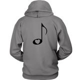 LOVE Music with Clear Heart - Hoodie - On Light - BACK