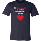 My Grandchild is on the HONOR ROLL of my HEART - Mens - On Dark - Front