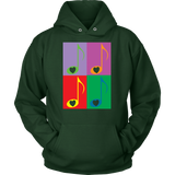 LOVE Music 4x - Hoodie- Front