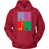 LOVE Music 4x - Hoodie- Front