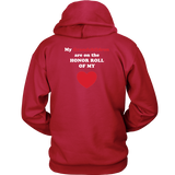 My Grandchildren are on the HONOR ROLL of my HEART - Hoodie - On Dark - BACK