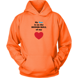 My Son is on the HONOR ROLL of my HEART - Hoodie - On Light - Front