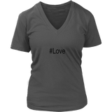 #Love - Women V-neck - On Front