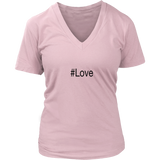 #Love - Women V-neck - On Front