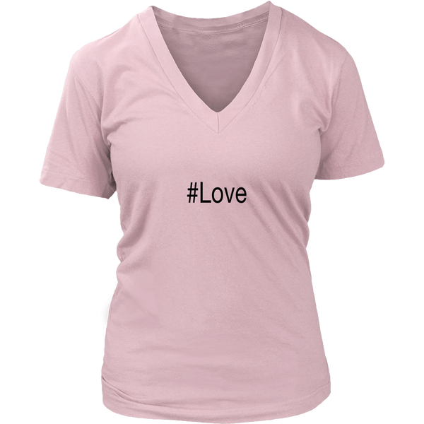 #Love - Women V-neck - On Front