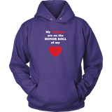 My Children are on the HONOR ROLL of my HEART - Hoodie - On Dark - Front