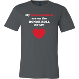 My Grandchildren are on the HONOR ROLL of my HEART - Mens - On Dark - Front