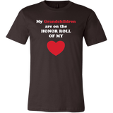 My Grandchildren are on the HONOR ROLL of my HEART - Mens - On Dark - Front