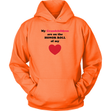 My Grandchildren are on the HONOR ROLL of my HEART - Hoodie - On Light - Front