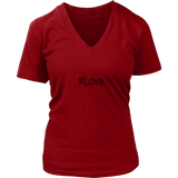 #Love - Women V-neck - On Front