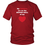 My Children are the HONOR ROLL of my HEART - Unisex - On Dark - Front