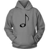 LOVE Music with Clear Heart - Hoodie - On Light - Front