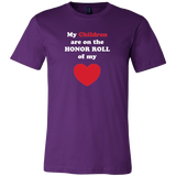 My Children are on the HONOR ROLL of my HEART - Mens - On Dark - BACK