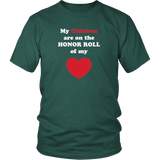 My Children are the HONOR ROLL of my HEART - Unisex - On Dark - Front