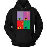 LOVE Music 4x - Hoodie- Front