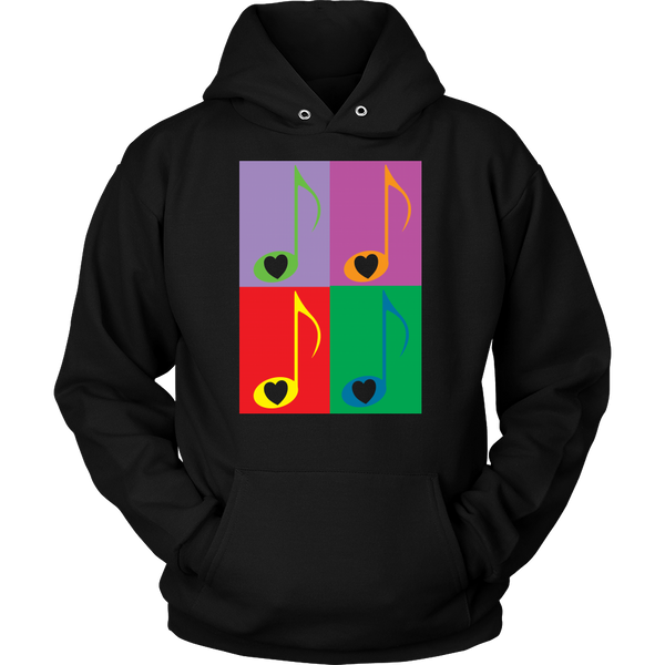 LOVE Music 4x - Hoodie- Front