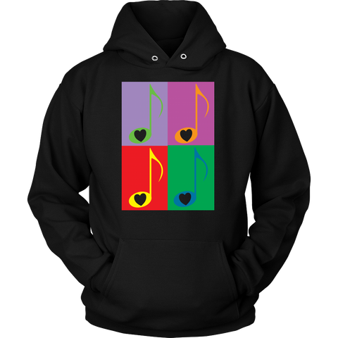 LOVE Music 4x - Hoodie- Front