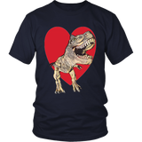 T-Rex with Heart- Unisex - Front