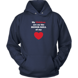 My Children are on the HONOR ROLL of my HEART - Hoodie - On Dark - Front