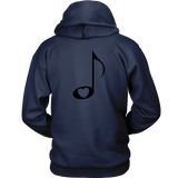 LOVE Music with Clear Heart - Hoodie - On Light - BACK