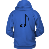 LOVE Music with Clear Heart - Hoodie - On Light - BACK