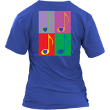 LOVE Music 4x - Women V-neck- BACK