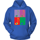 LOVE Music 4x - Hoodie- Front