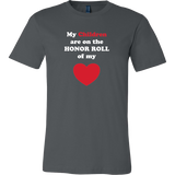 My Children are on the HONOR ROLL of my HEART - Mens - On Dark - BACK