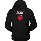 My Children are on the HONOR ROLL of my HEART - Hoodie - On Dark - BACK