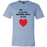 My Son is on the HONOR ROLL of my HEART - Mens - On Light - Front