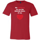 My Children are on the HONOR ROLL of my HEART - Mens - On Dark - Front