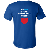My Son is on the HONOR ROLL of my HEART - Mens - On Dark - BACK