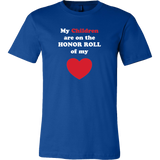 My Children are on the HONOR ROLL of my HEART - Mens - On Dark - Front