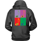 LOVE Music 4x - Hoodie - BACK