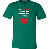 My Children are on the HONOR ROLL of my HEART - Mens - On Dark - Front