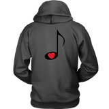 LOVE Music - Hoodie - On Light - BACK