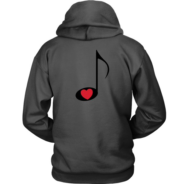 LOVE Music - Hoodie - On Light - BACK